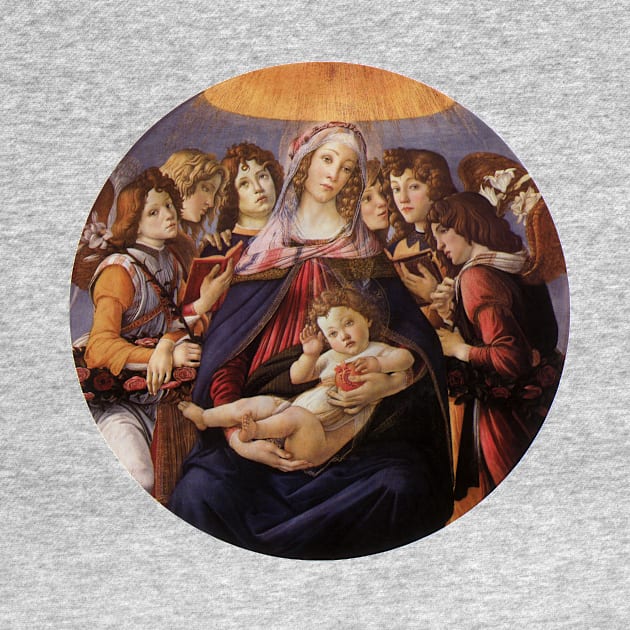 Madonna and Child with Angels by Sandro Botticelli by MasterpieceCafe